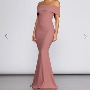 Windsor Strapless Gown Mauve